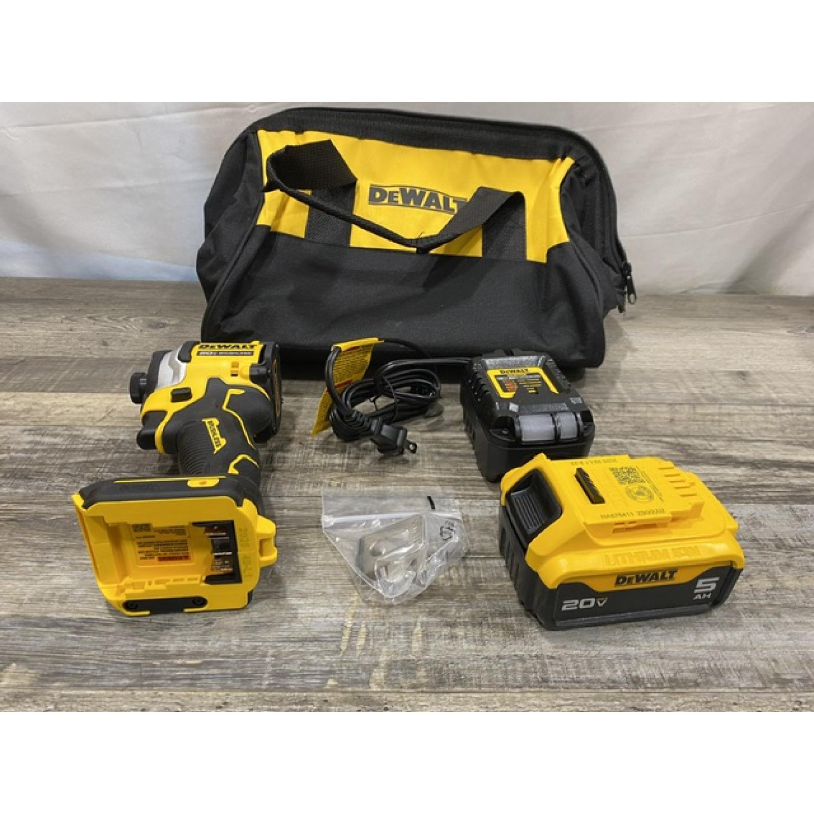 AS-IS DEWALT ATOMIC 20V MAX Lithium-Ion Cordless 1/4 in. Brushless Impact Driver Kit