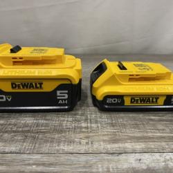 AS-IS DEWALT 20V MAX Lithium-Ion Battery Kit with 5.0Ah and 2.0Ah Battery and Charger