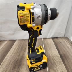 AS-IS DEWALT 20V XR Lithium-Ion Cordless Hammer Drill Kit with 8.0 Ah Battery, Charger and Kit Bag