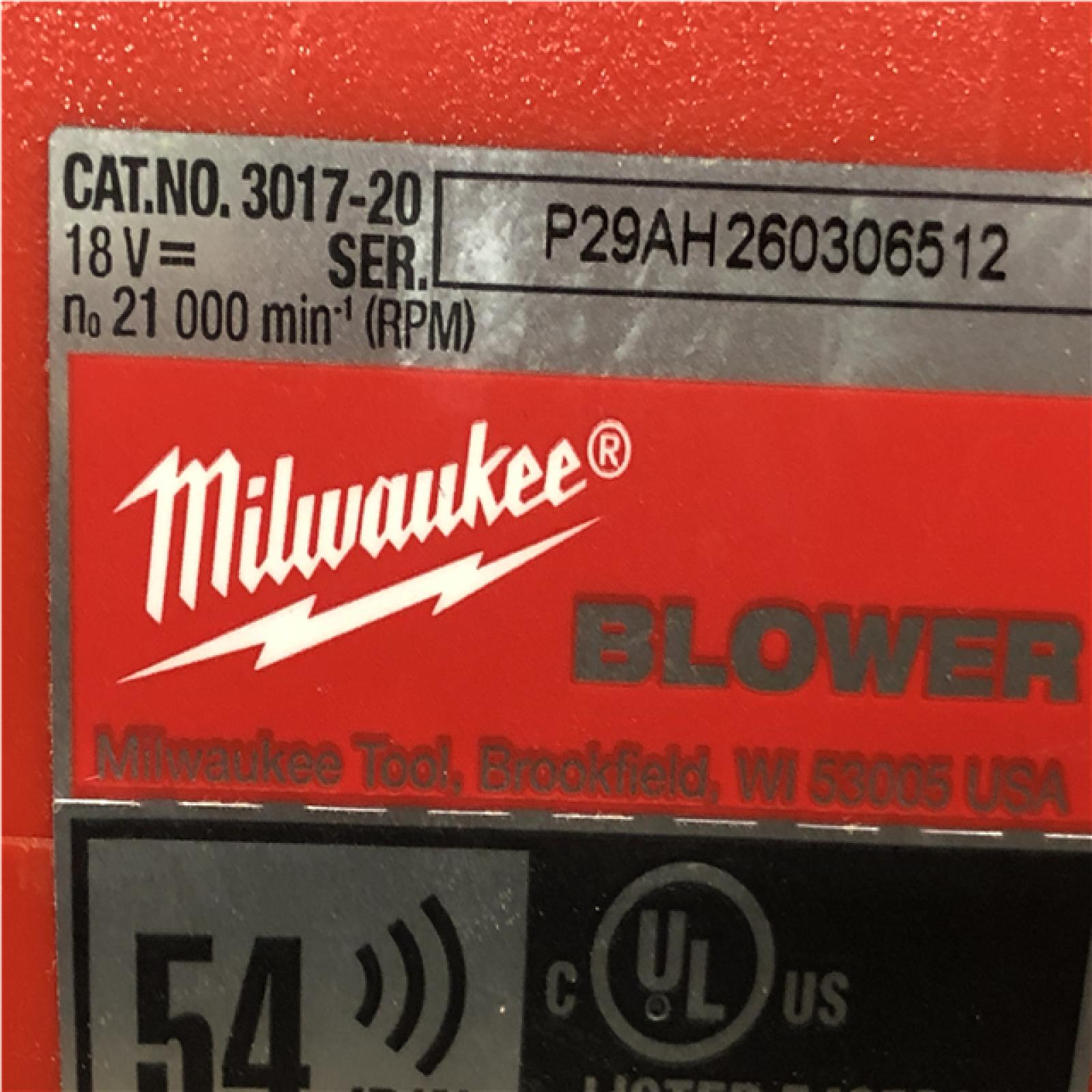 AS-IS Milwaukee FUEL 120 MPH 500 CFM 18V Lithium-Ion Brushless Cordless Handheld Blower (Tool-Only)