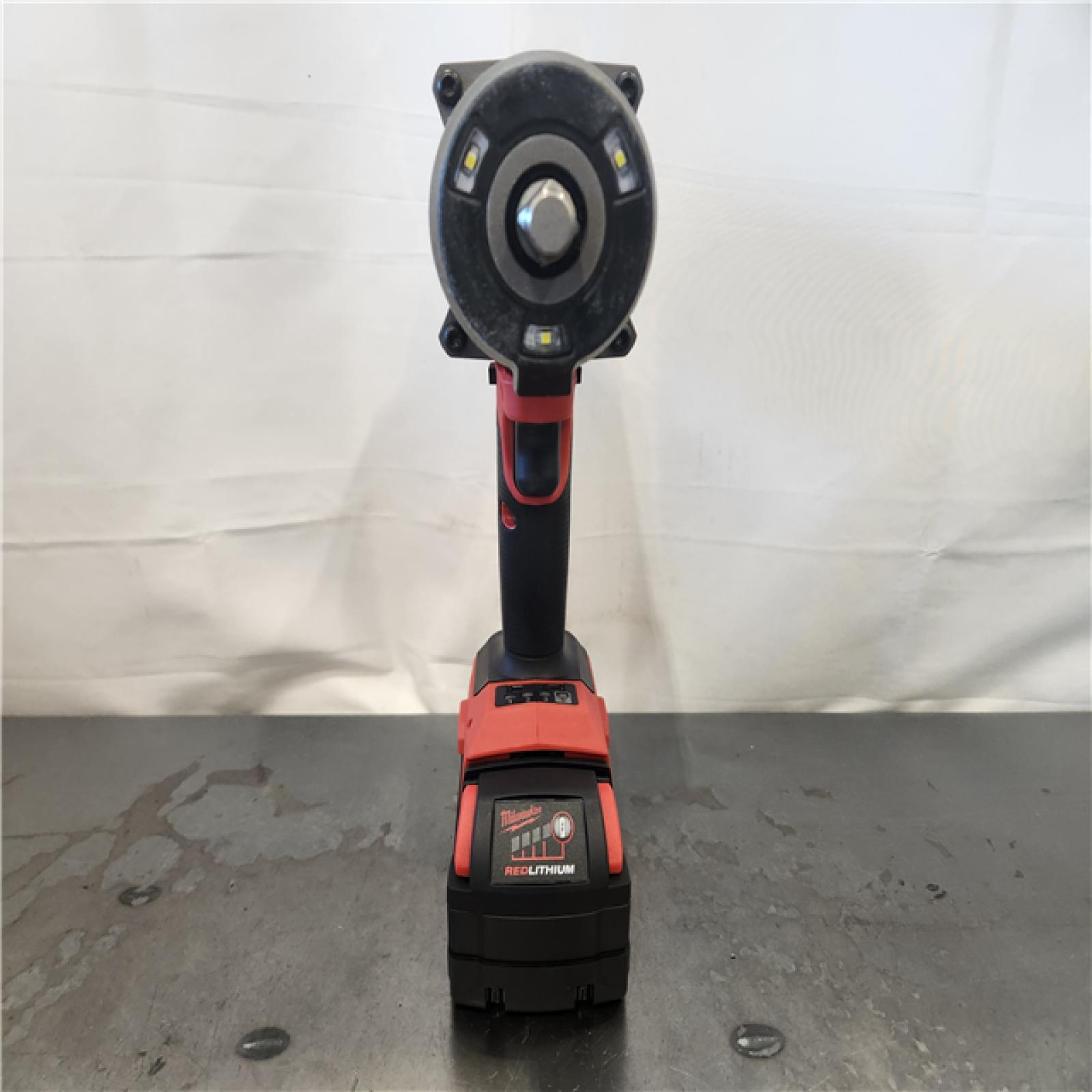 AS-IS- Milwaukee FUEL 18V Lithium-Ion Brushless Cordless 1/2 in. Impact Wrench w/Friction Ring Kit