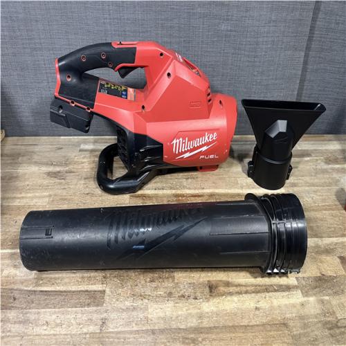 Houston Location AS-IS Milwaukee  FUEL Dual Battery 145 MPH 600 CFM 18V Lithium-Ion Brushless Cordless Handheld Blower (Tool-Only)