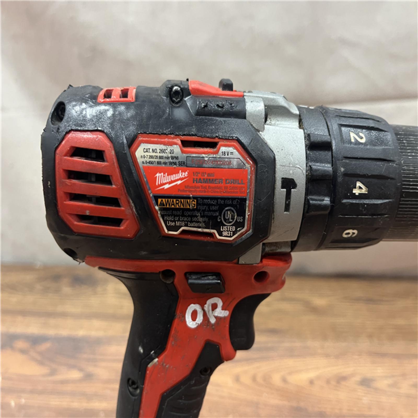 AS-IS MILWAUKEE M18 FUEL 18V Lithium-Ion Brushless Cordless Hammer Drill and Impact Driver Combo Kit (2-Tool) with 2 Batteries
