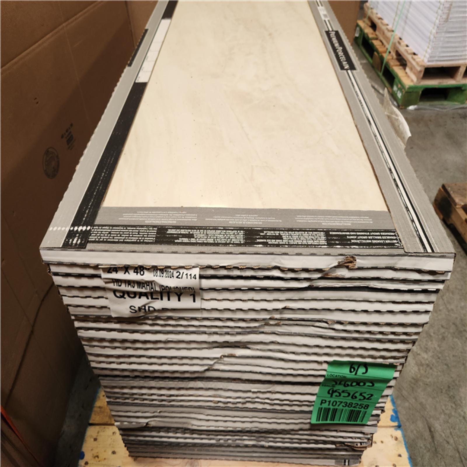 Phoenix Location NEW MSI Taj Mahal 24 in. x 48 in. Polished Porcelain Stone Look Floor and Wall Tile (480 sq. ft./30 Case)