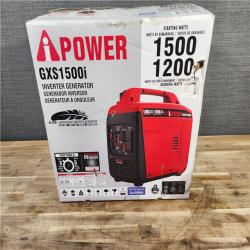 HOUSTON LOCATION - AS-IS 1500-Watt Recoil Start Gasoline Powered Ultra-Light Inverter Generator with 60cc OHV Engine and CO Sensor Shutdown