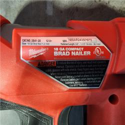 HOUSTON LOCATION - AS-IS M12 FUEL 12-Volt Lithium-Ion Brushless Cordless 18-Guage Compact Brad Nailer (Tool Only)