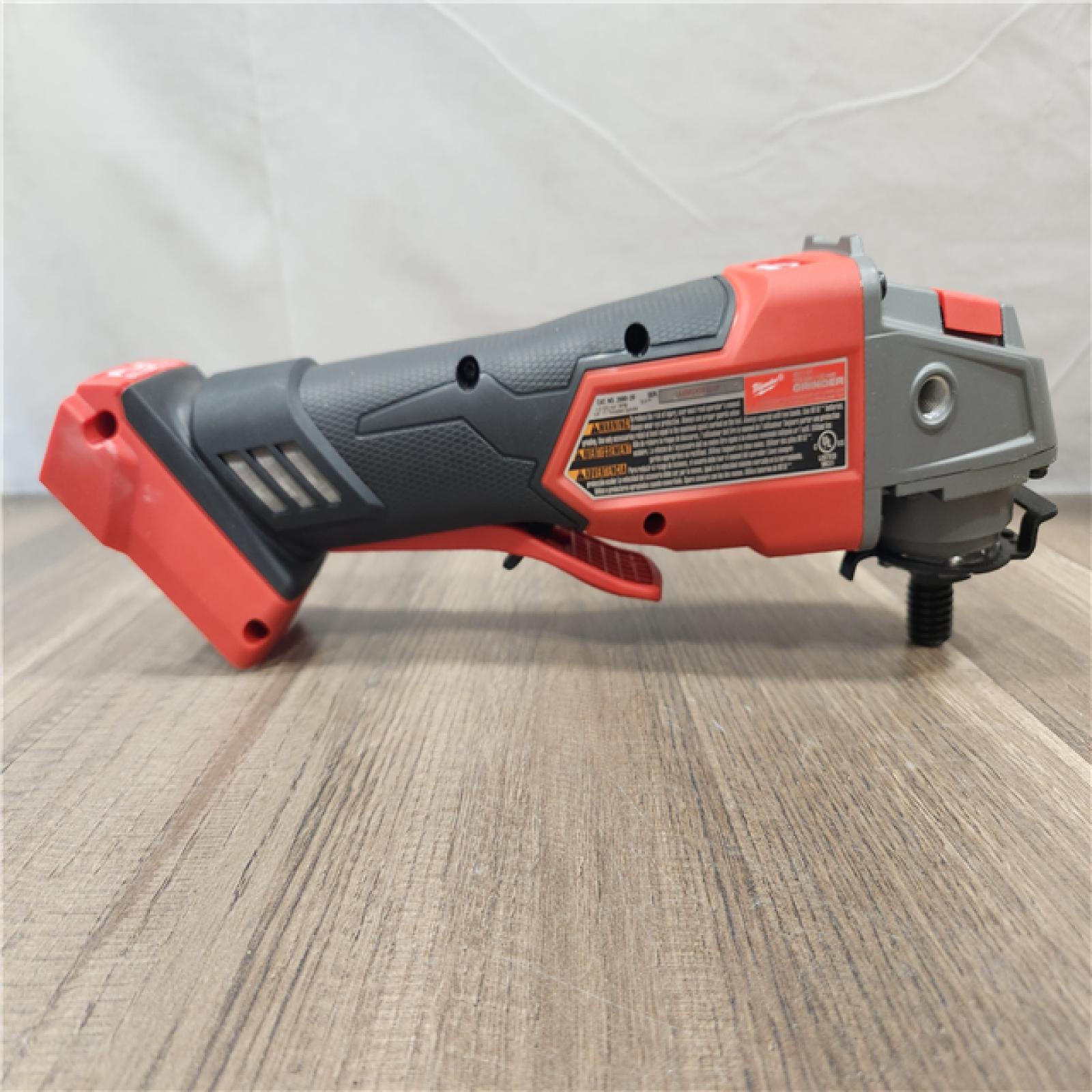 AS-IS- Milwaukee FUEL 18-Volt Lithium-Ion Brushless Cordless 4-1/2 in./5 in. Grinder W/Paddle Switch (Tool-Only)