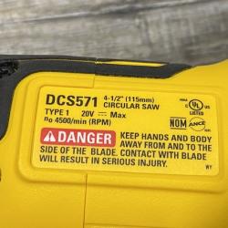 AS-IS DEWALT ATOMIC 20V MAX Cordless Brushless 4-1/2 in. Circular Saw (Tool Only)