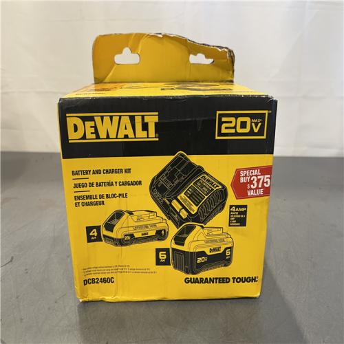 New! - DEWALT 20V MAX Lithium-Ion 6.0Ah and 4.0Ah Battery and Charger Starter Kit