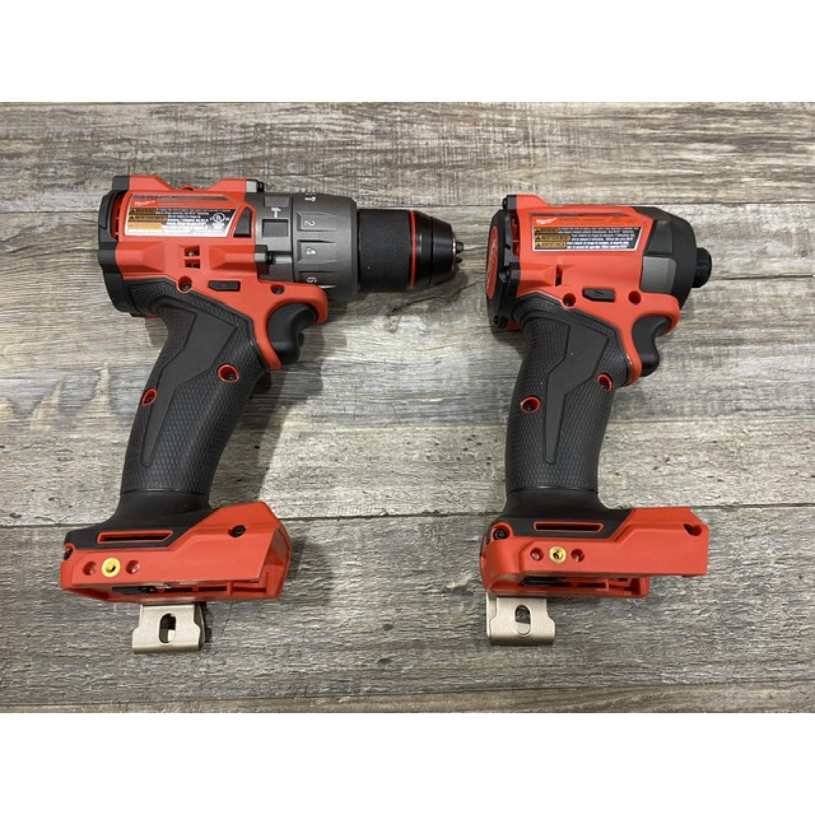 AS-IS Milwaukee FUEL 18V Lithium-Ion Brushless Cordless Hammer Drill and Impact Driver Combo Kit