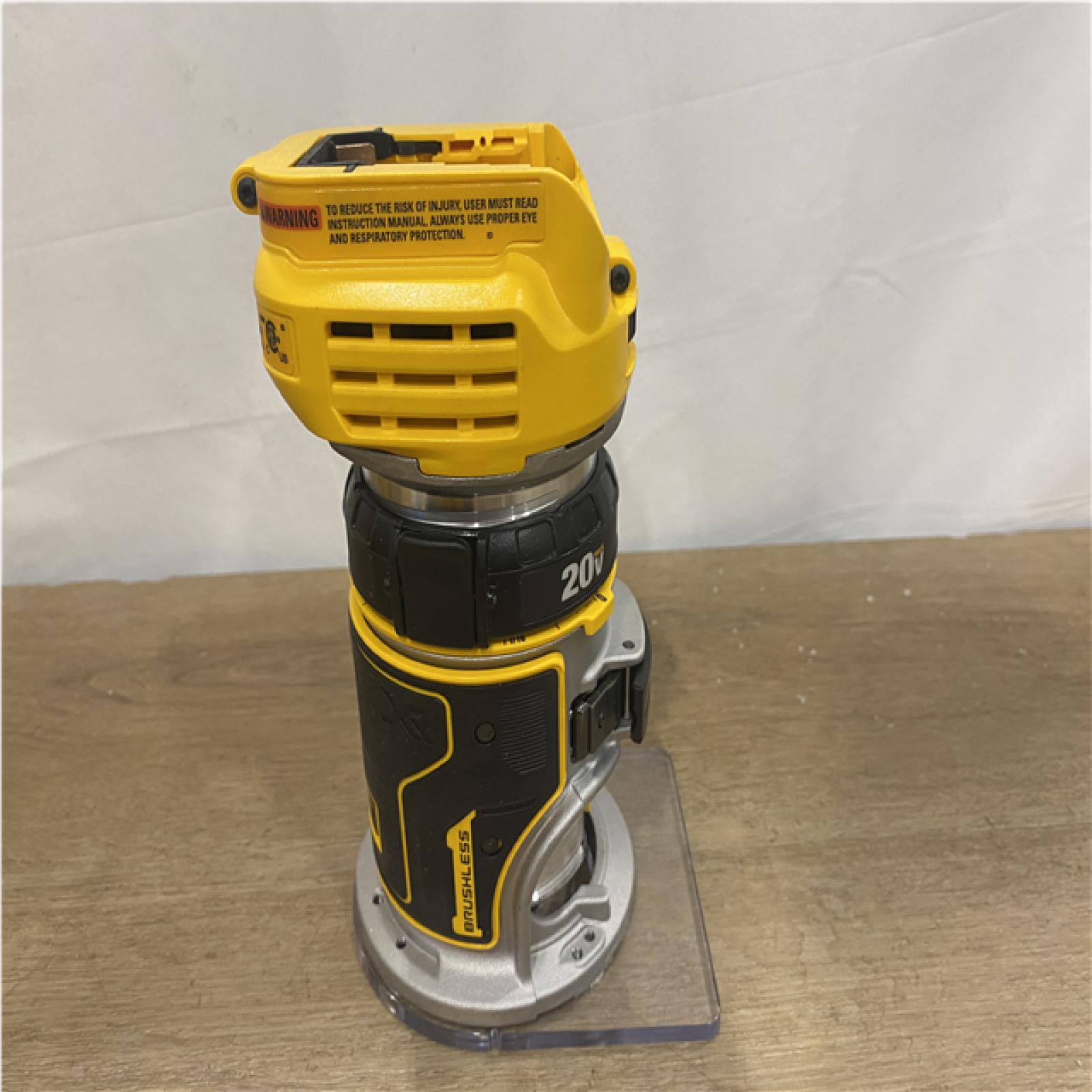 AS-IS DEWALT 20V MAX XR Cordless Brushless Fixed Base Compact Router (Tool Only)