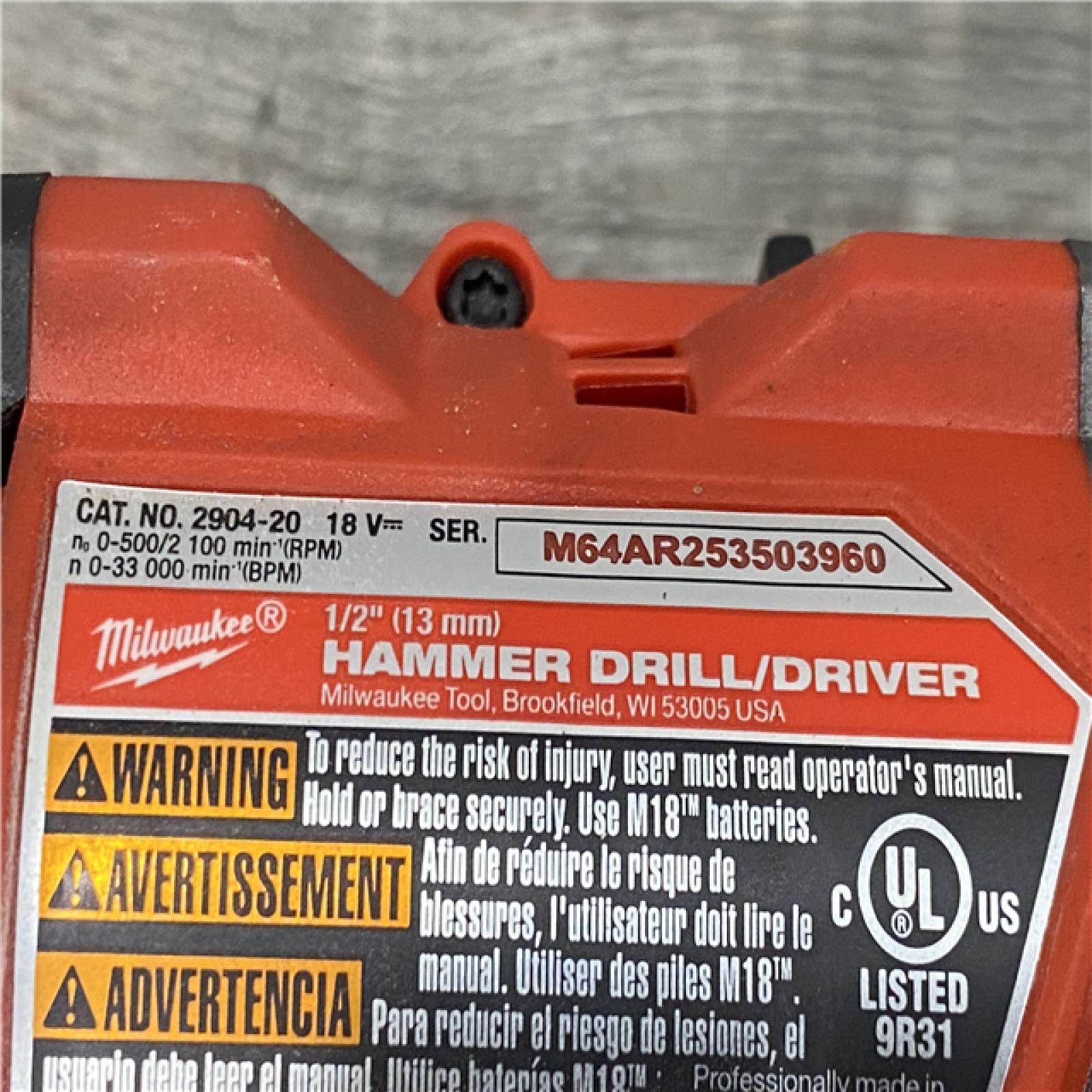 AS-IS Milwaukee FUEL 18V Lithium-Ion Brushless Cordless Hammer Drill and Impact Driver Combo Kit