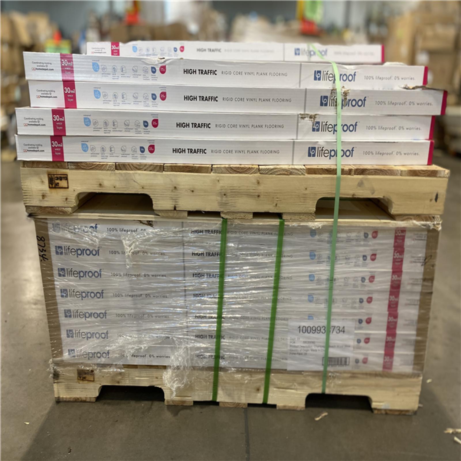 DALLAS LOCATION - Lifeproof Champagne Beach Wood 30 MIL x 8.7 in. W x 48 in. L Click Lock Waterproof Luxury Vinyl Plank Flooring  PALLET - (44 UNITS)