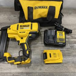 AS-IS DEWALT 20V MAX XR Lithium-Ion Cordless 18-Gauge Narrow Crown Stapler Kit