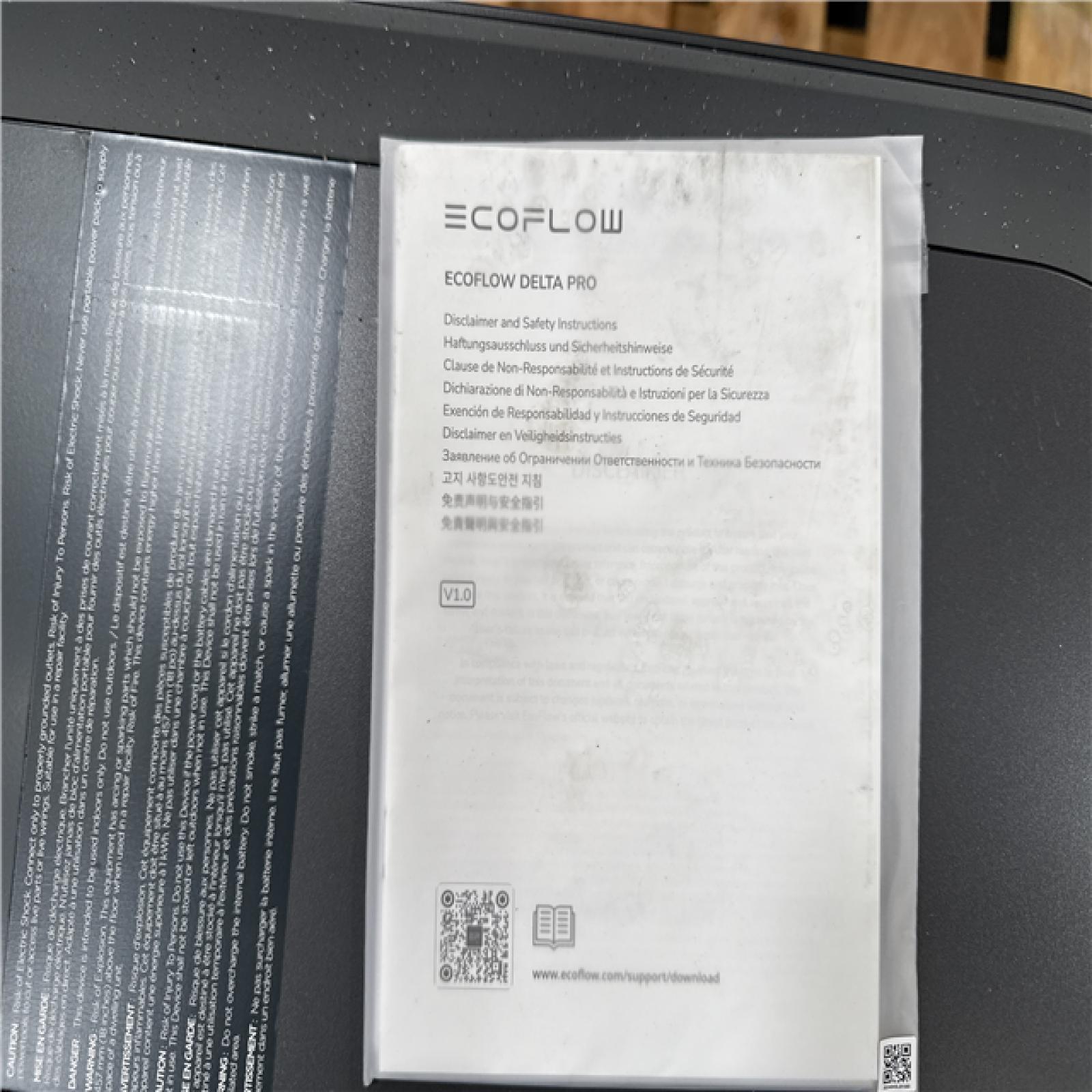 California AS-IS Ecoflow Delta Pro