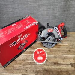 HOUSTON LOCATION - AS-IS (APPEARS LIKE NEW) Milwaukee FUEL 18V Lithium-Ion Cordless 7-1/4 in. Rear Handle Circular Saw (Tool-Only)