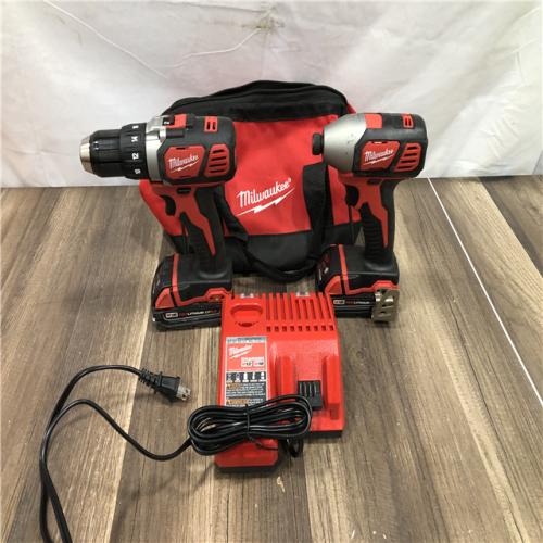 AS-IS Milwaukee 18V Lithium-Ion Cordless Drill Driver/Impact Driver Combo Kit
