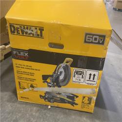 As-Is- DEWALT 60V Lithium-Ion 12 in. Cordless Sliding Miter Saw Kit with 9.0Ah Battery Pack