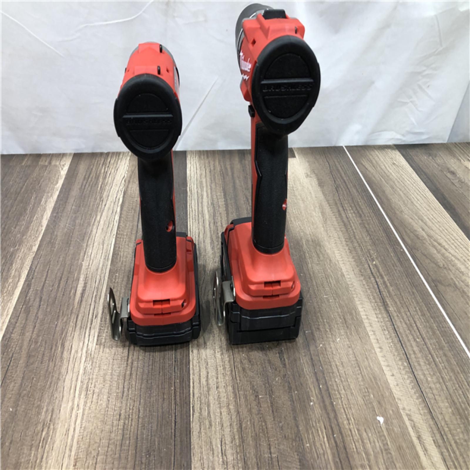 AS-IS Milwaukee 18-Volt Lithium-Ion Brushless Cordless Compact Hammer Drill/Impact Combo Kit