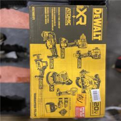 AS-IS DEWALT 20-Volt MAX Lithium-Ion Cordless 7-Tool Combo Kit with 2.0 Ah Battery, 5.0 Ah Battery and Charger
