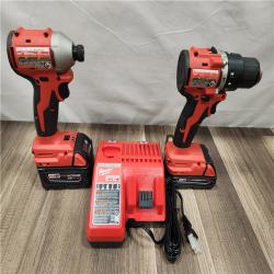 AS-IS- Milwaukee M18 Compact Brushless 2-Tool Combo Kit
