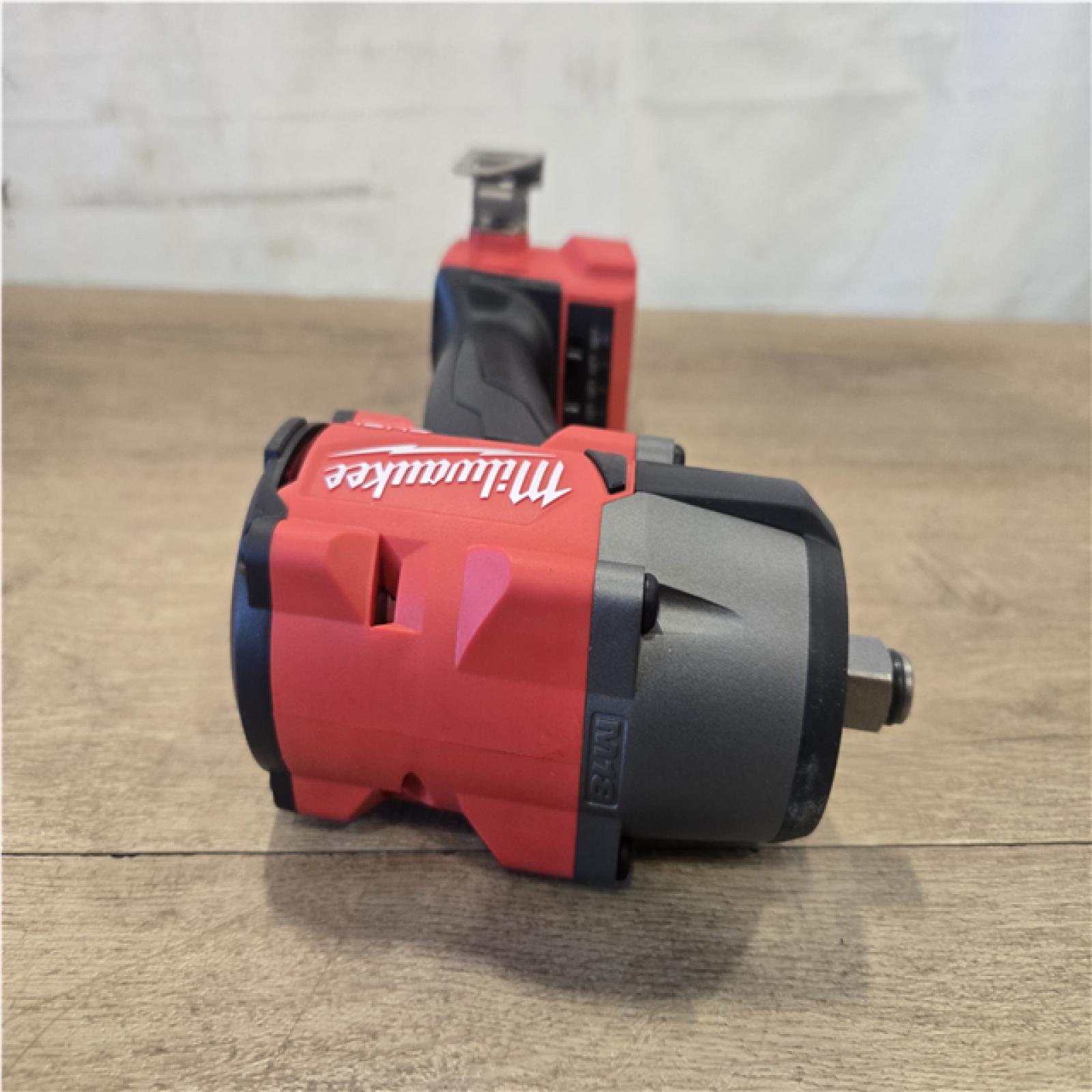 AS-IS - Milwaukee FUEL 18V Cordless Mid Torque 1/2 in. Impact Wrench w/ 12 FUEL 3/8 in. Ratchet Combo Kit