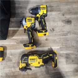 HOUSTON LOCATION - AS-IS DEWALT ATOMIC 20-Volt Lithium-Ion Cordless Brushless (3-Tool) Combo Kit