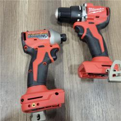 AS-IS Milwaukee M18 18-Volt Lithium-Ion Brushless Cordless Combo Kit (4-Tool) with 2-Batteries, 1-Charger and Tool Bag