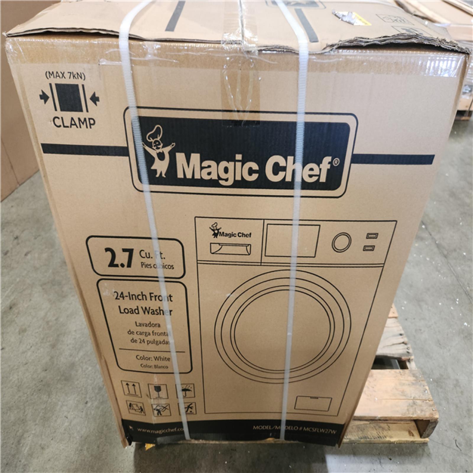 Phoenix NEW Magic Chef 24 in. Washer and Dryer Combo with 2.3 cu. ft. Front Load Washer & 3.5 cu. ft Heat Pump Electric Dryer