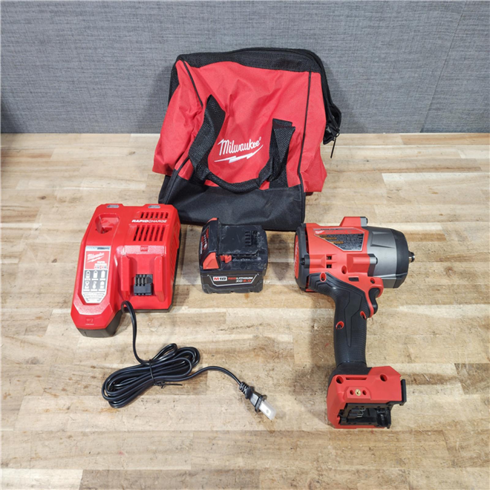 HOUSTON LOCATION - AS - IS Milwaukee FUEL 18V Lithium-Ion Brushless Cordless 1/2 in. Impact Wrench w/Friction Ring Kit