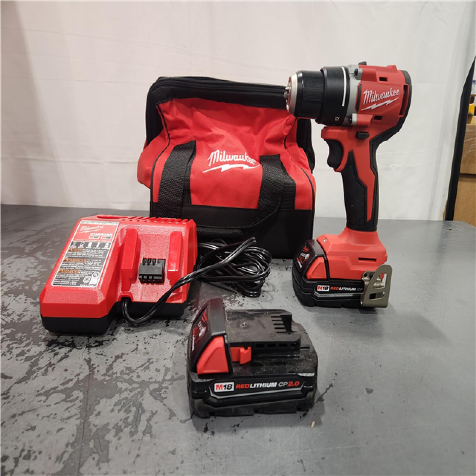 AS-IS- Milwaukee M18 Drill/Driver Kit  Battery Included  18 V  1/2 in Chuck