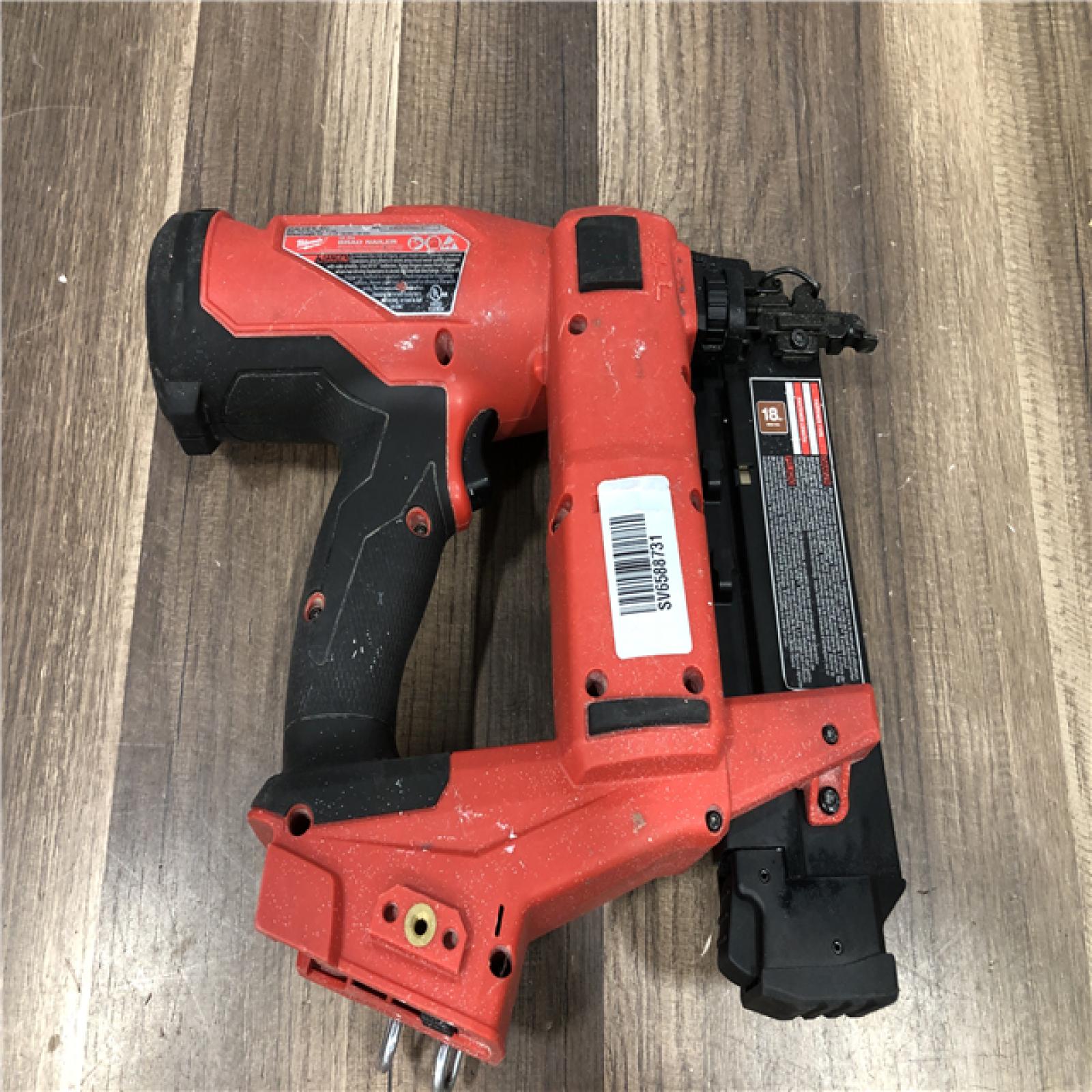 AS-IS Milwaukee FUEL 18-Volt Lithium-Ion Brushless Cordless Gen II 18-Gauge Brad Nailer (Tool-Only)