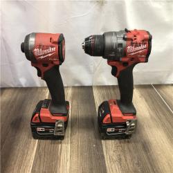 AS-IS Milwaukee  FUEL 18V Lithium-Ion Brushless Cordless Hammer Drill and Impact Driver Combo Kit
