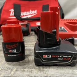 AS-IS Milwaukee FUEL 12-Volt Lithium-Ion Brushless Cordless Hammer Drill and Impact Driver Combo Kit