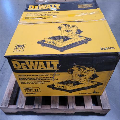 CALIFORNIA NEW DEWALT HEAVY DUTY WET TILE SAW