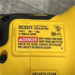 AS-IS DEWALT ATOMIC 20V MAX Cordless Brushless 4-1/2 in. Circular Saw (Tool Only)