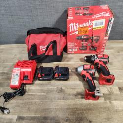 HOUSTON LOCATION - AS-IS Milwaukee M18 Brushed Cordless (2-Tool) Drill/Driver and Impact Driver Kit