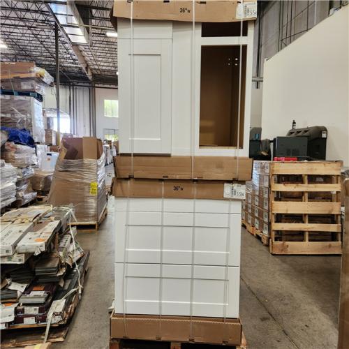 Phoenix Location Mixed Hampton Bay Assembled Kitchen/Bathroom Cabinet in Satin White (4 Cabinets)
