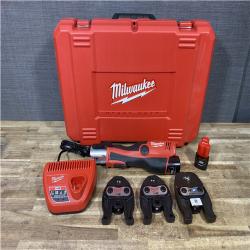 Houston Location AS-IS Milwaukee 12-Volt Lithium-Ion Force Logic Cordless Press Tool Kit