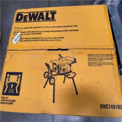 California AS-IS DeWalt 10” Jobsite Table Saw & Rolling Stand