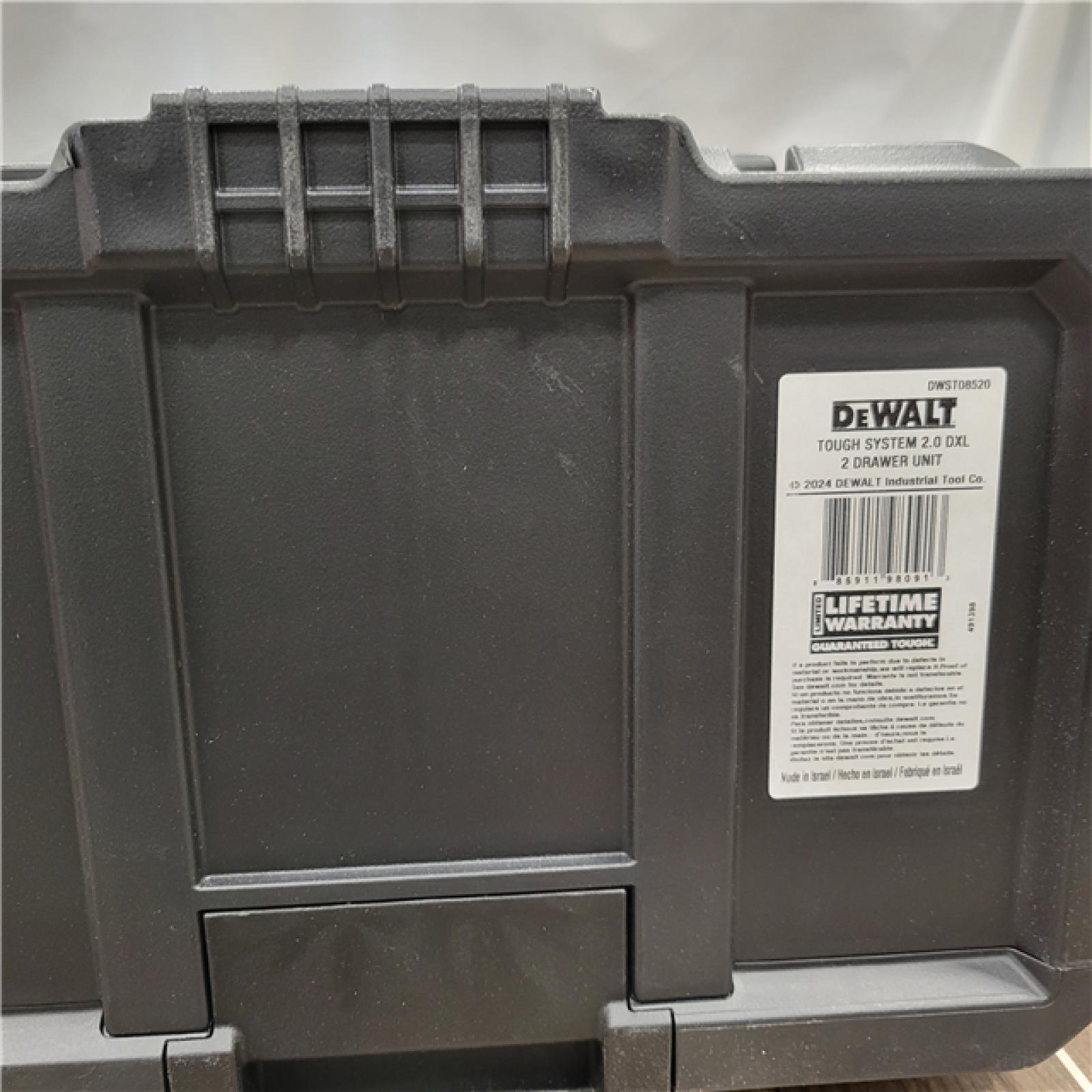 NEW! DEWALT TOUGHSYSTEM 2.0 DXL 30 2 Drawers Box