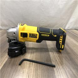 AS-IS DEWALT 20-Volt MAX Cordless Brushless 4-1/2 in. Angle Grinder with Slide Switch (Tool Only)