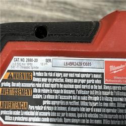 AS-IS Milwaukee FUEL 18V Lithium-Ion Brushless Cordless 4-1/2 in./5 in. Grinder w/Paddle Switch (Tool-Only)