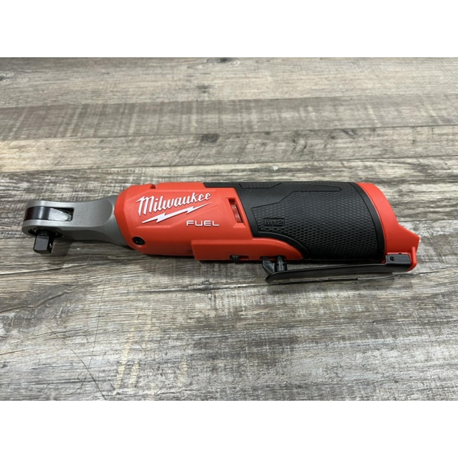 AS-IS Milwaukee FUEL 12-Volt Lithium-Ion Brushless Cordless High Speed 3/8 in. Ratchet (Tool-Only)