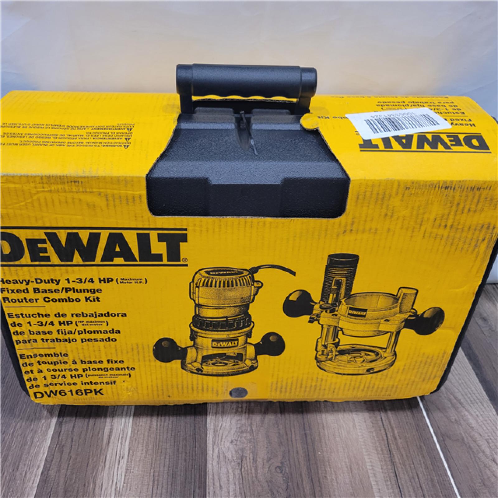 NEW! DEWALT 1-3/4 HP Fixed Base / Plunge Router Combo Kit