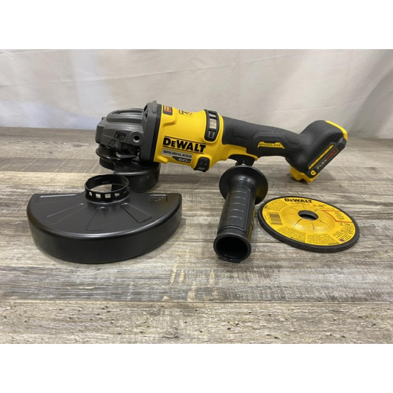 AS-IS DEWALT 60V MAX Cordless Brushless 4.5 in. to 6 in. Small Angle Grinder with Kickback Brake (Tool Only)