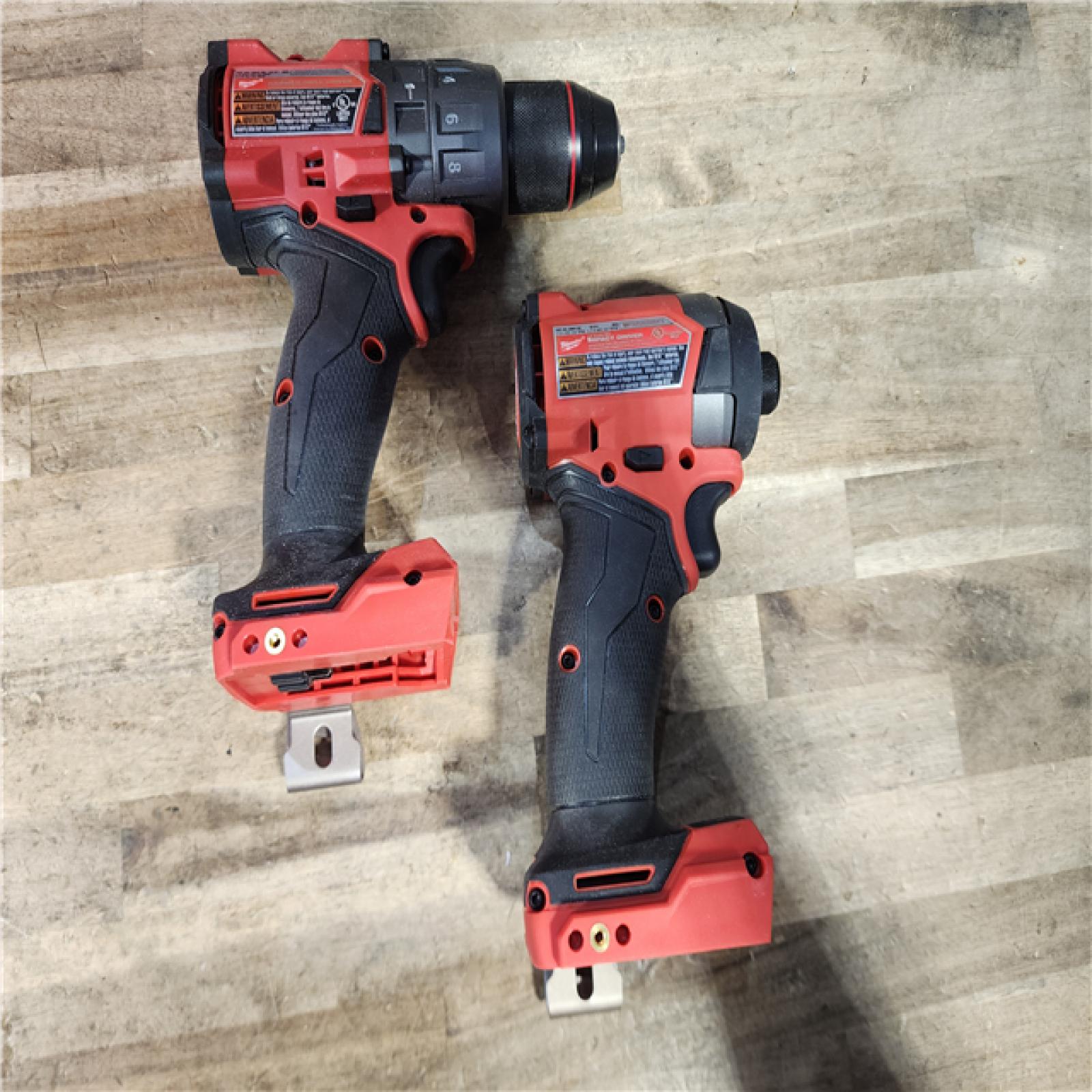 HOUSTON LOCATION - AS-IS Milwaukee FUEL 18V Lithium-Ion Brushless Cordless Hammer Drill and Impact Driver Combo Kit