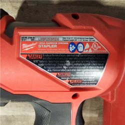HOUSTON LOCATION - AS-IS MILWAUKEE FUEL 18-Volt Lithium-Ion Brushless Cordless 18-Gauge 1/4 in. Narrow Crown Stapler (Tool-Only)
