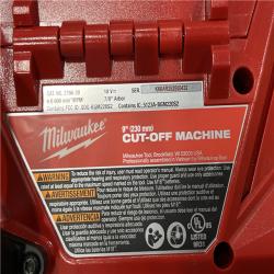 AS-IS Milwaukee FUEL ONE-KEY 18V Lithium-Ion Brushless Cordless 9 in. Cut Off Saw (Tool-Only)