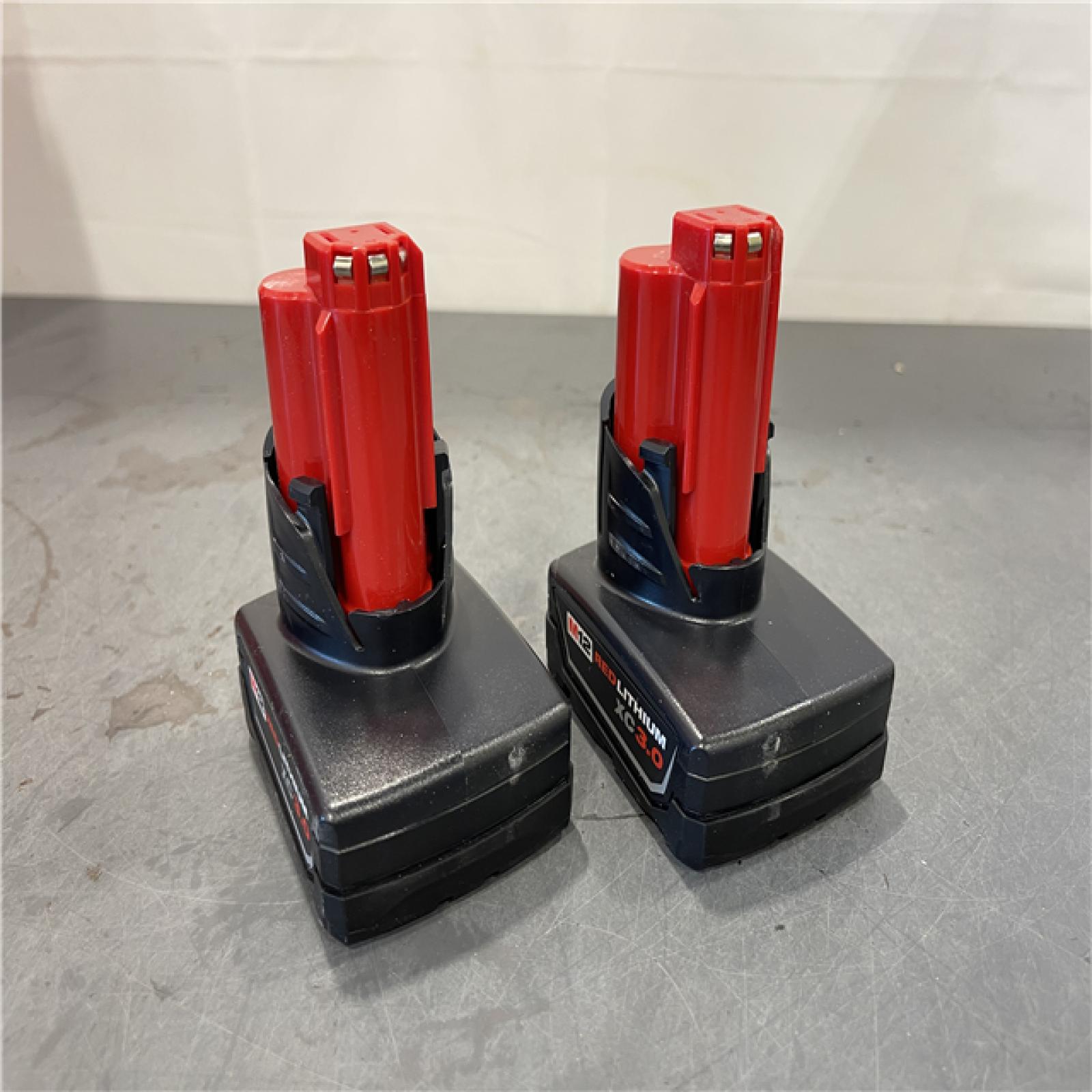 AS-IS - Milwaukee M12 12-Volt Lithium-Ion XC Extended Capacity 3.0Ah Battery Pack (2-Pack)